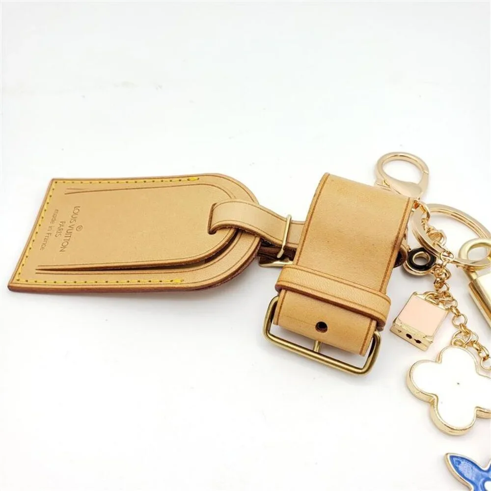 Authentic Louis Vuitton Luggage Nametag and Gold Padlock with Unbranded Keycharm
